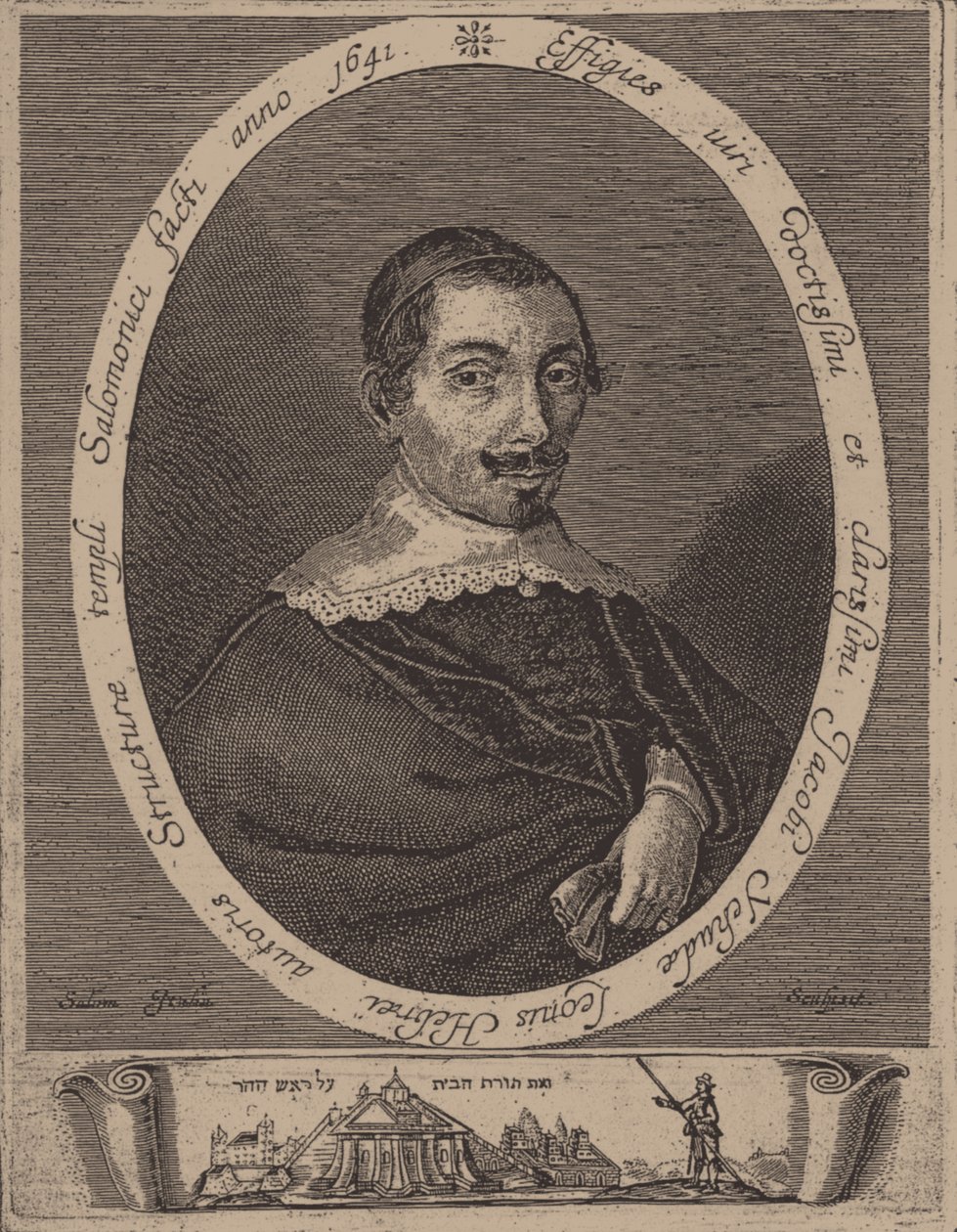 Portrét Jacoba Judah Leon 1602-1675 od Salom Italia