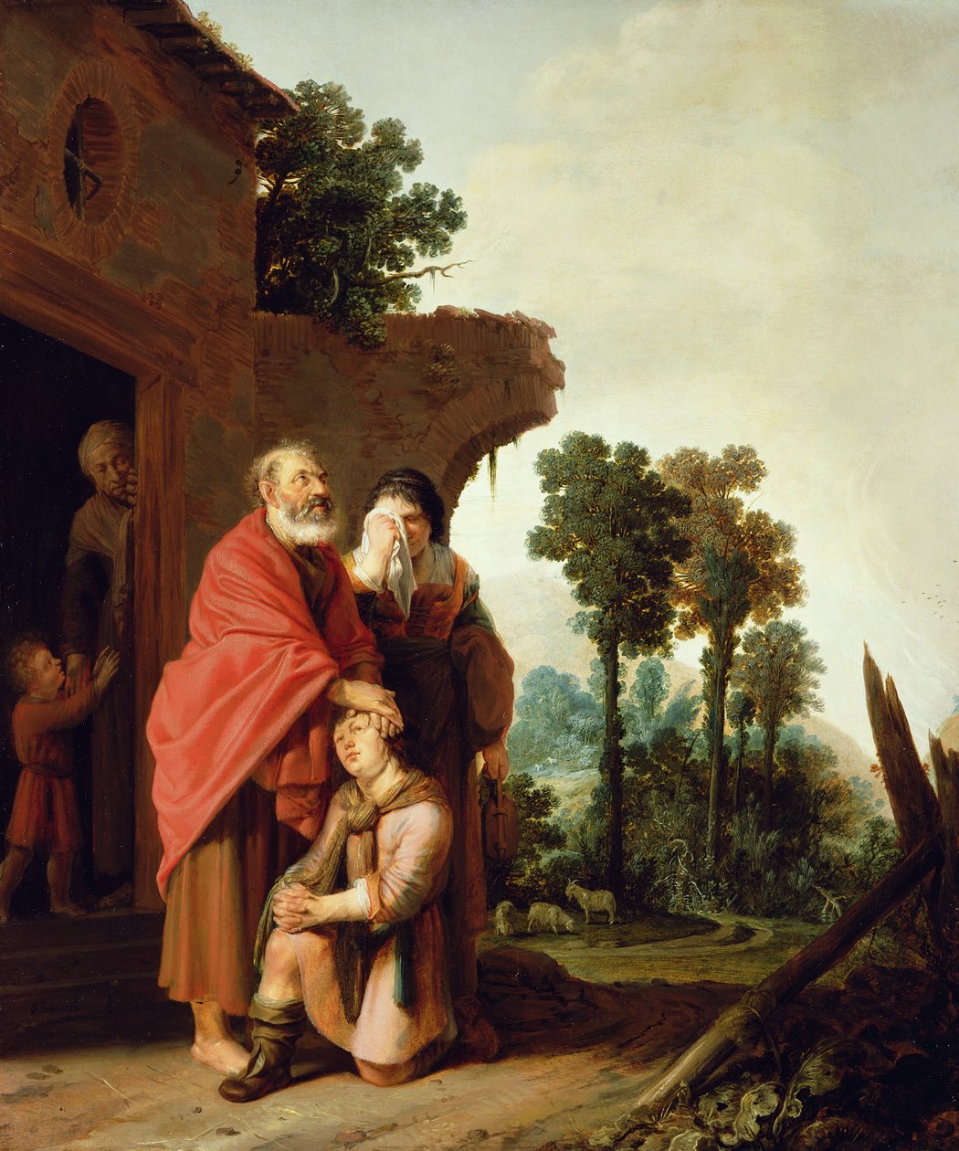 Marnotratný syn, 17. století od Salomon de Bray