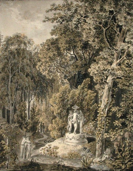 Idylická krajina od Salomon Gessner