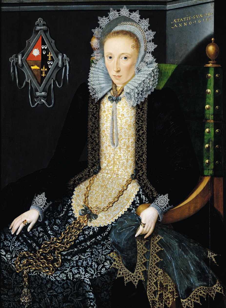 Portrét Adriany van Nesse, 1611 (pár 190374) od Salomon Mesdach