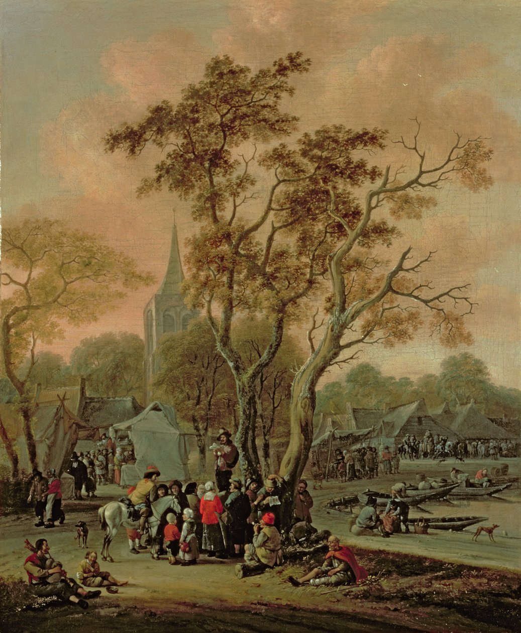 Vesnická pouť s mumrajem, 1702 od Salomon Rombouts