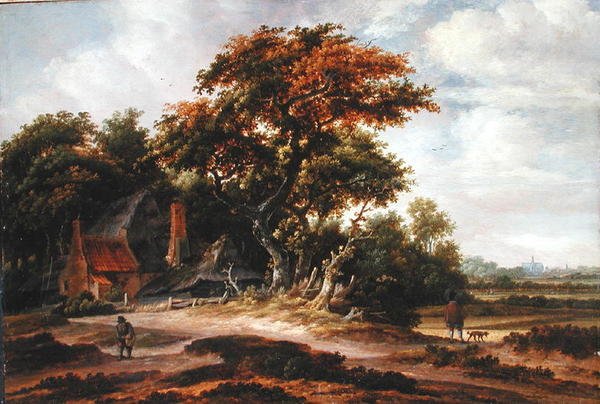 Zalesněná krajina poblíž Haarlemu od Salomon Rombouts