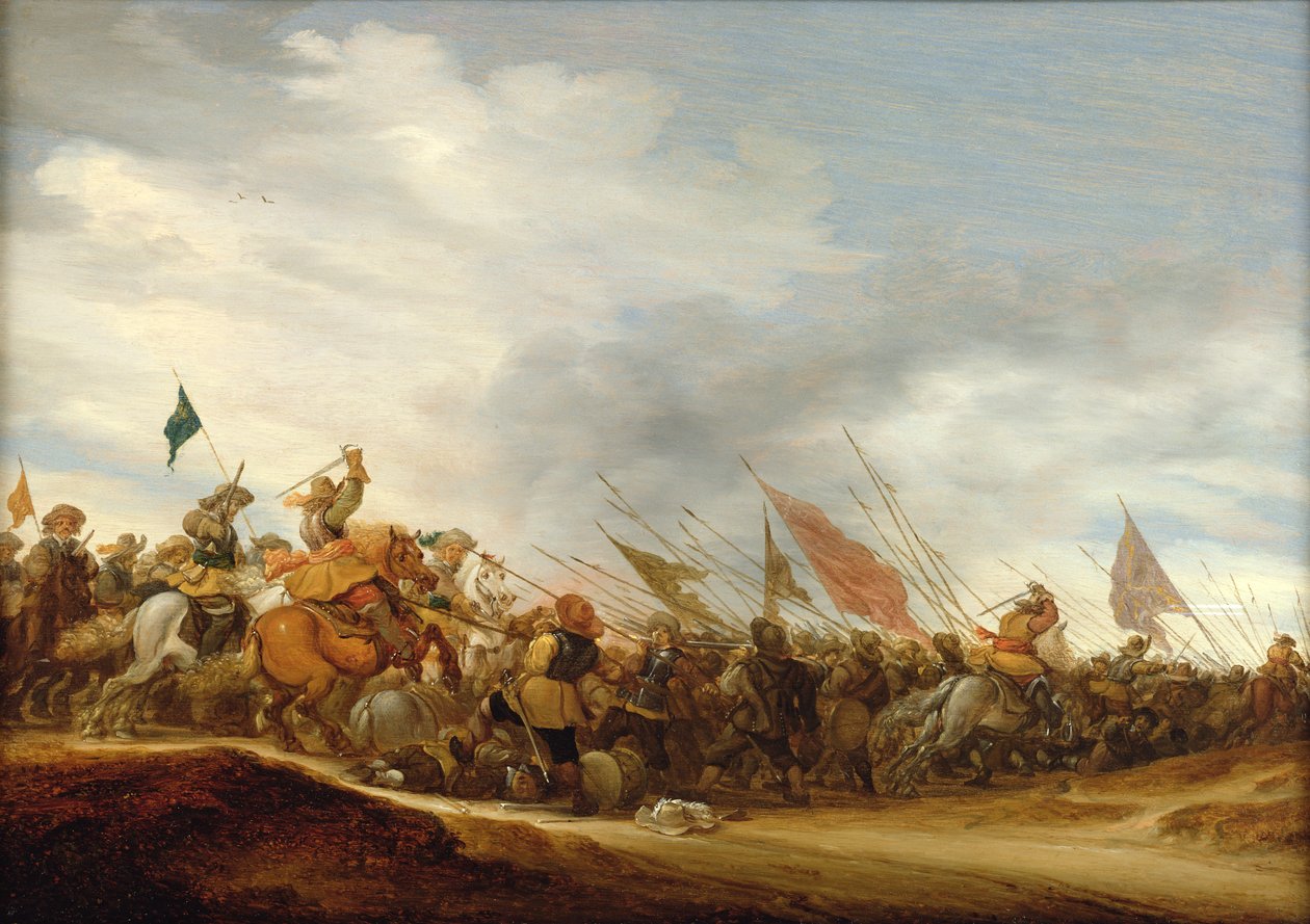 Bitevní scéna, 1653 od Salomon van Ruisdael or Ruysdael