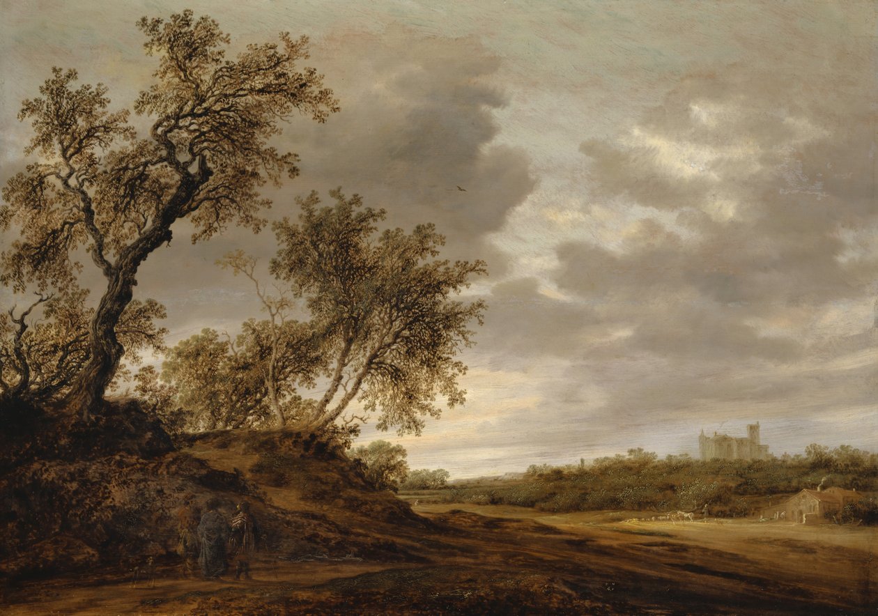 Na cestě do Emauz, 1643 od Salomon van Ruisdael or Ruysdael