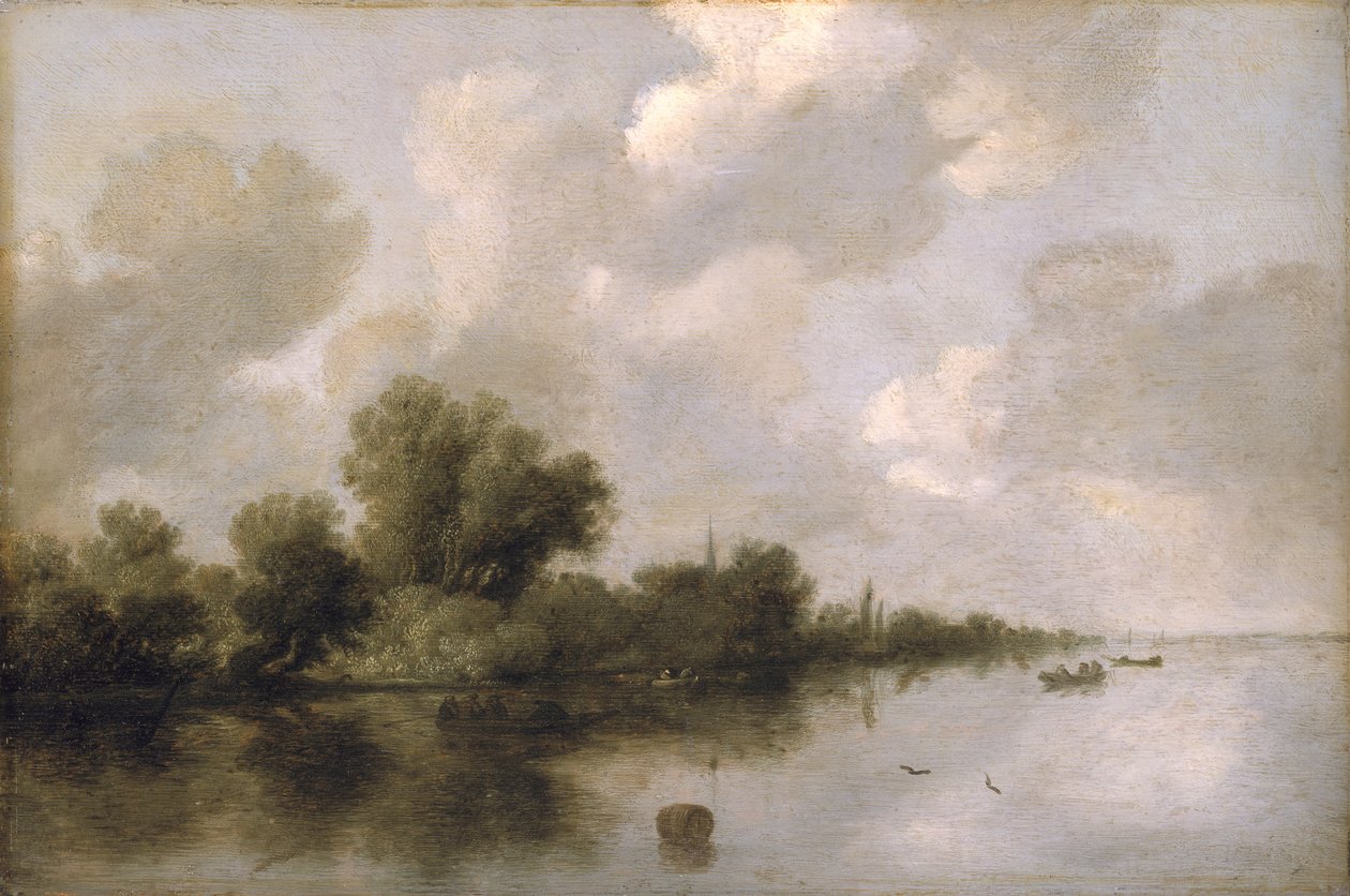 Říční krajina, 1632 od Salomon van Ruisdael or Ruysdael