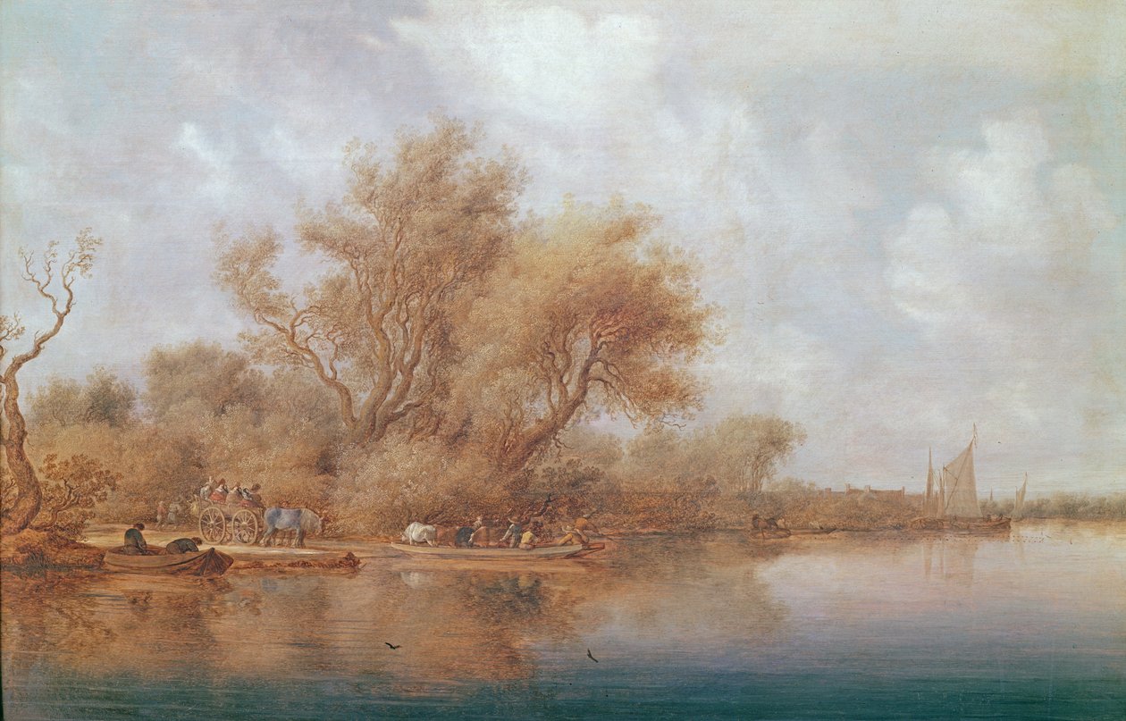 Přistávací plocha, 1635 od Salomon van Ruisdael or Ruysdael