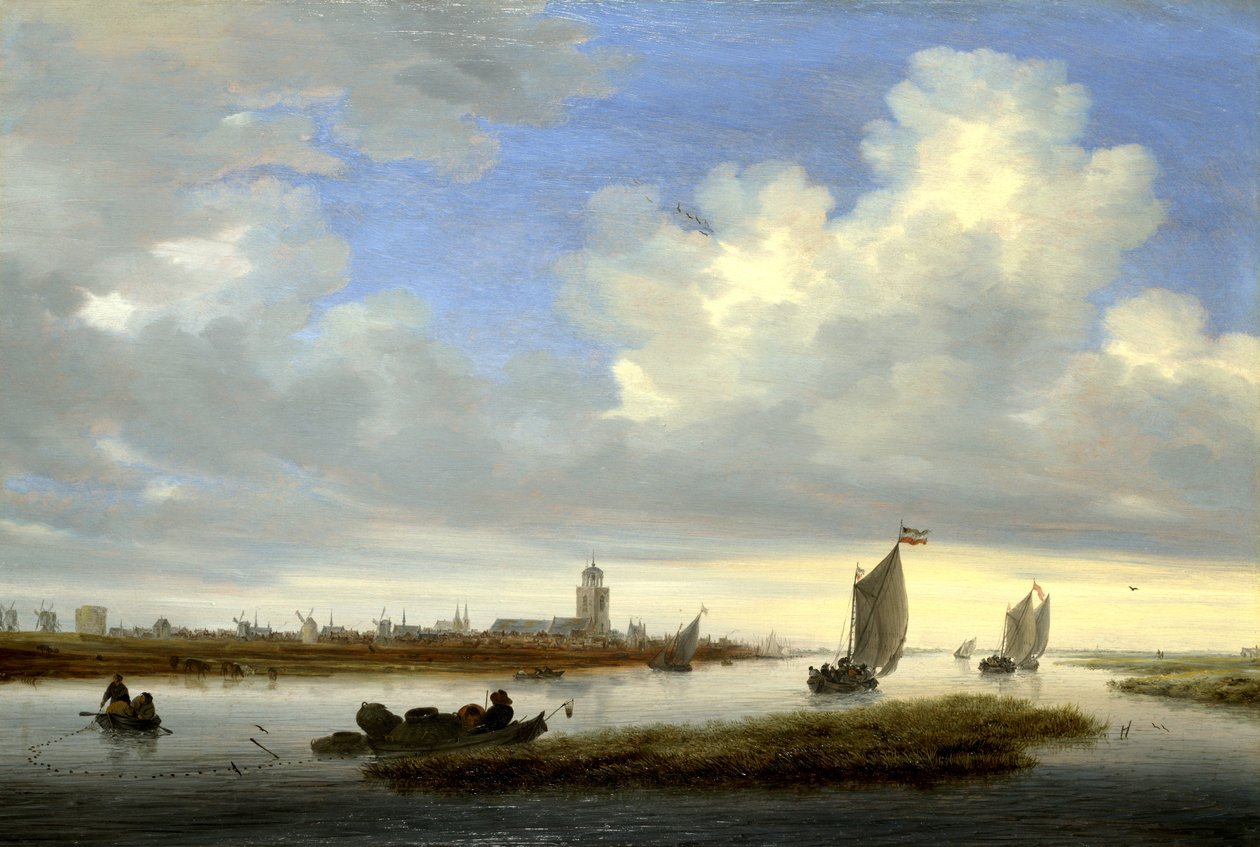 Pohled na Deventer Pohled ze severozápadu od Salomon van Ruisdael or Ruysdael