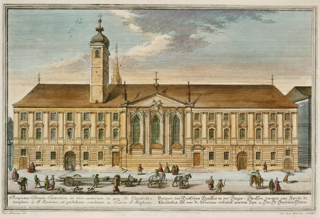 Dům Řádu německých rytířů ve Vídni ... od Salomon (after) Kleiner