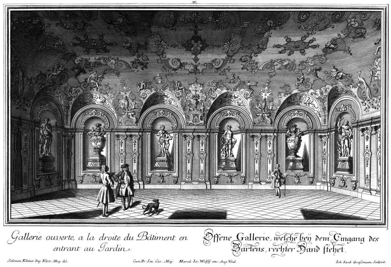 Otevřená galerie ve východním křídle od Salomon Kleiner