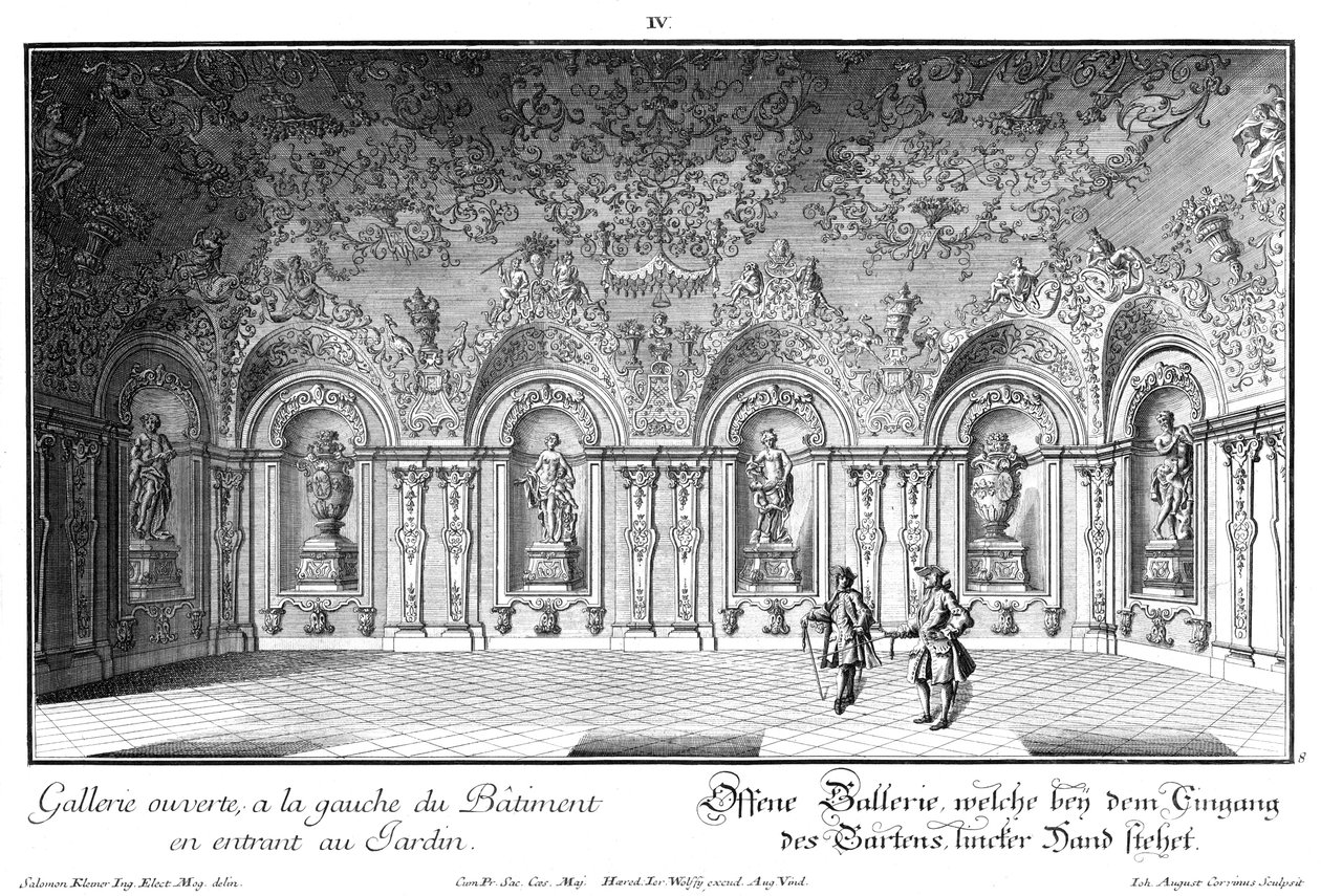 Otevřená galerie v západním křídle od Salomon Kleiner