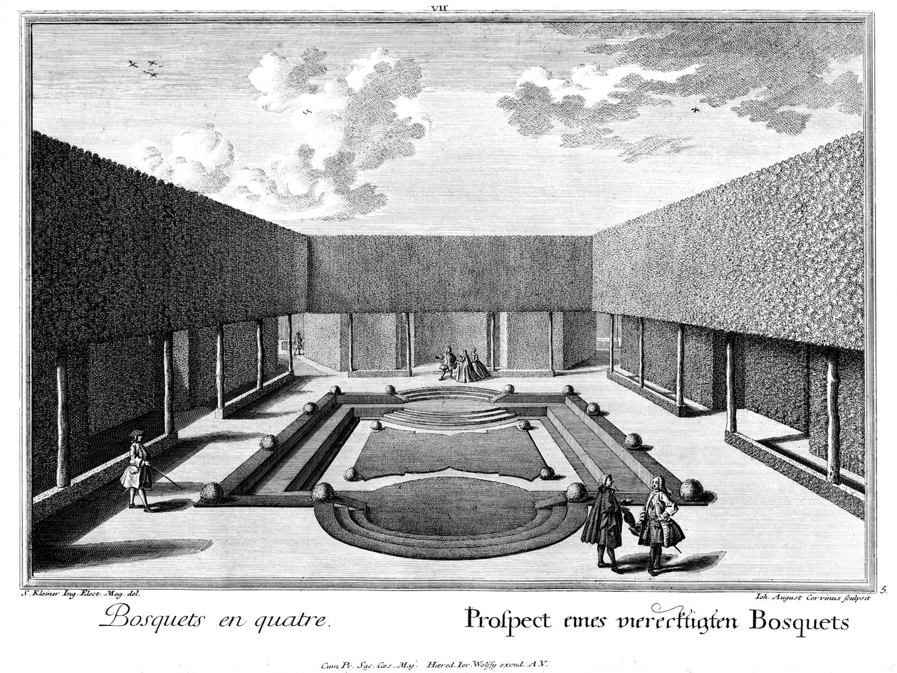 Prospekt pravoúhlého bosketu od Salomon Kleiner