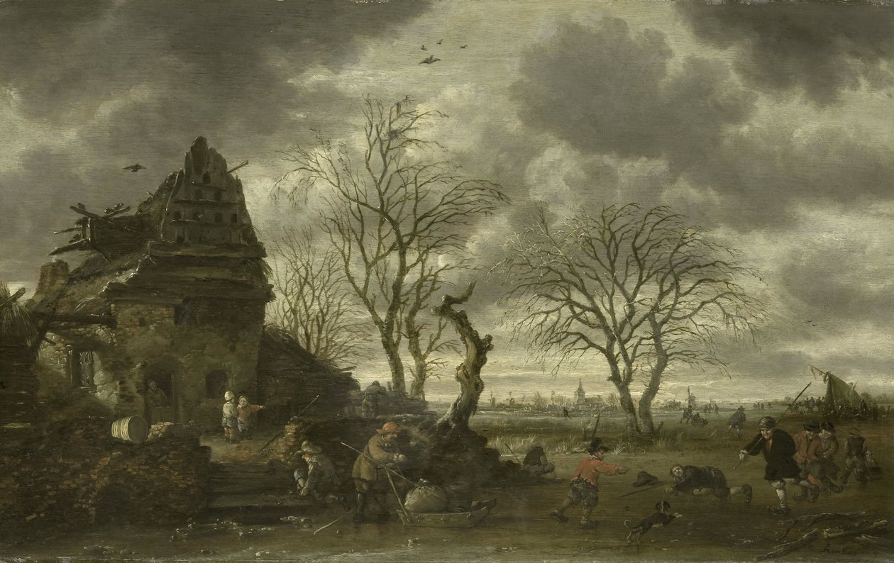 Zimní scéna od Salomon Rombouts