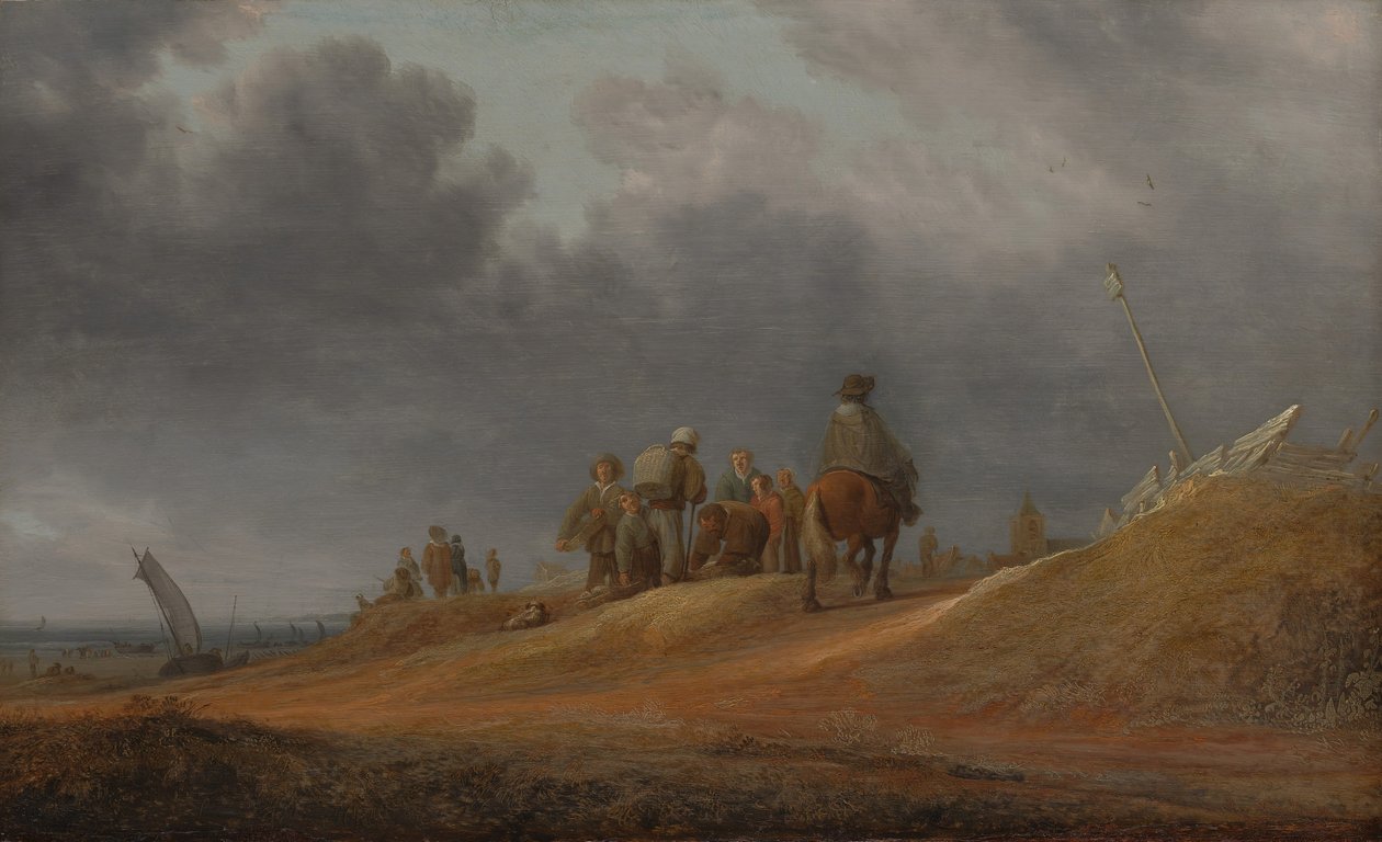 Trh u mořského pobřeží, 1637. od Salomon Ruysdael