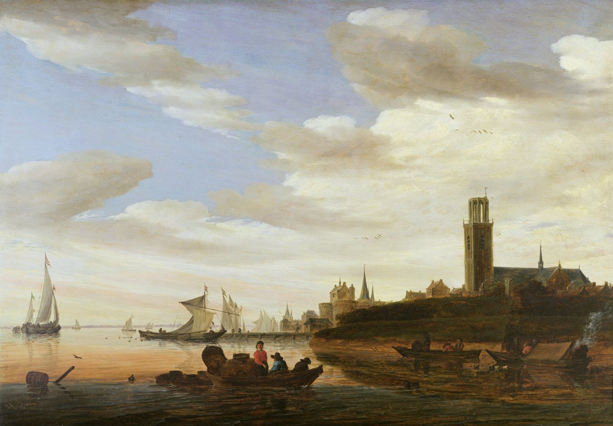 Haarlem, 1667 od Salomon van Ruisdael or Ruysdael