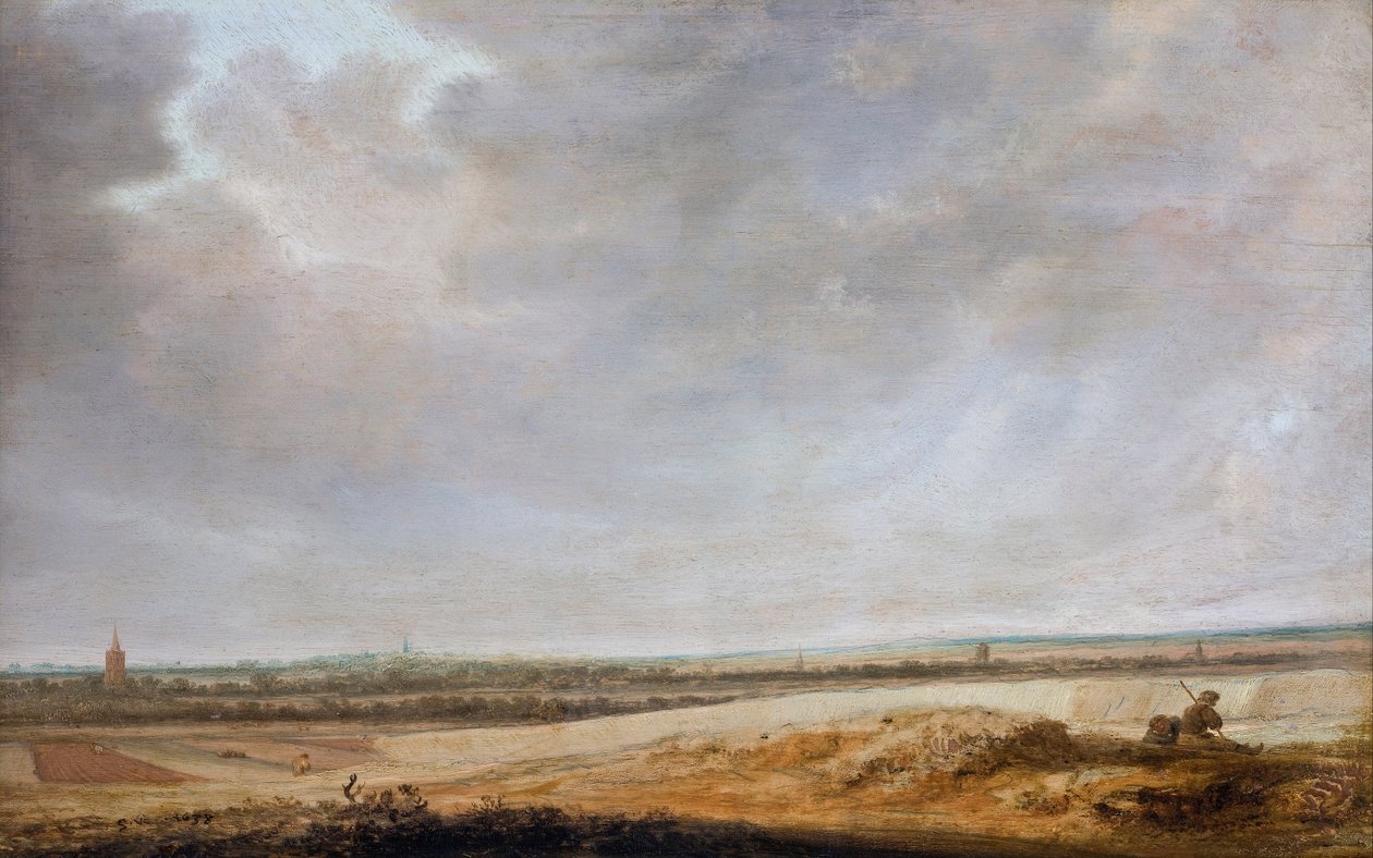 Krajina s obilnými poli, 1638 od Salomon van Ruisdael or Ruysdael