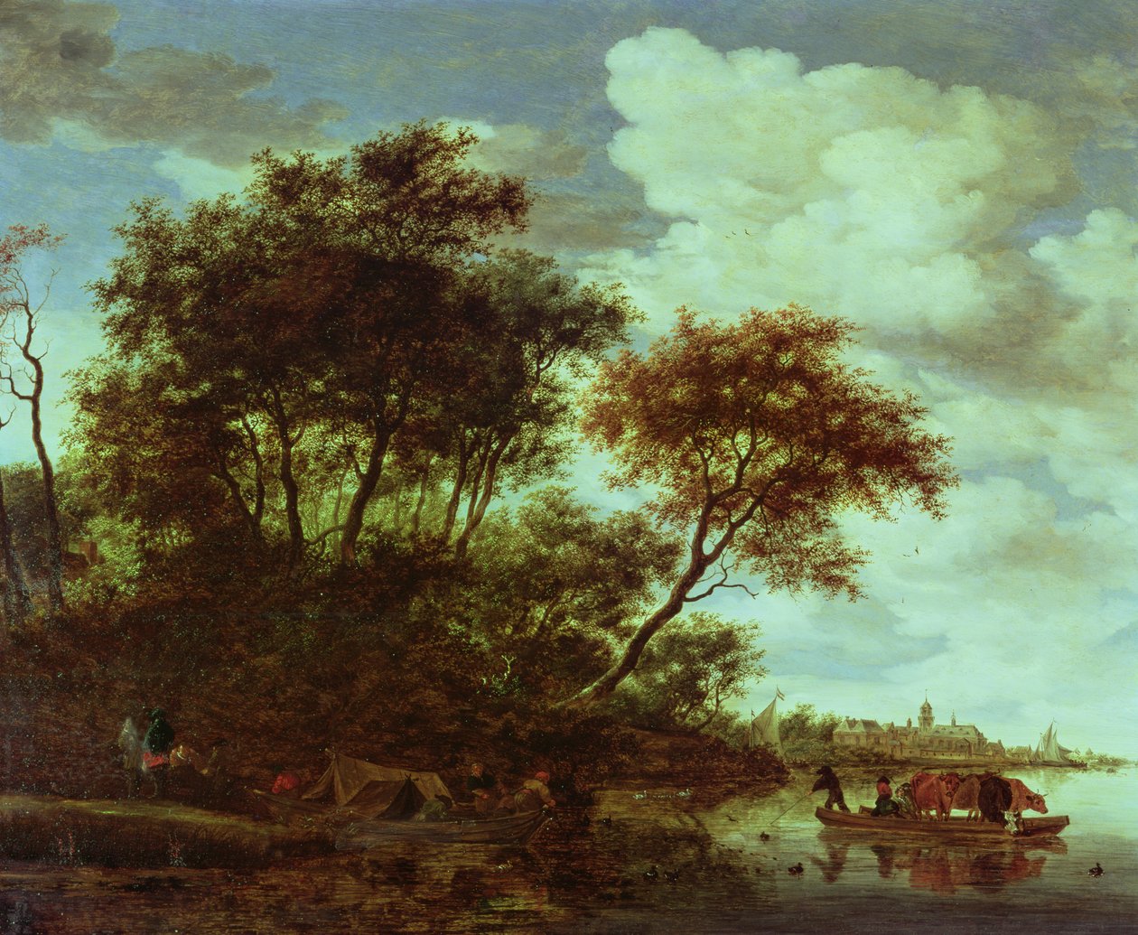 Neznámý obrázek od Salomon van Ruisdael or Ruysdael