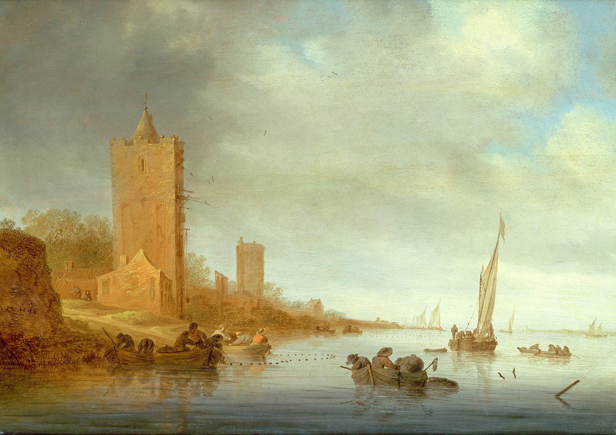 Neznámý obrázek od Salomon van Ruisdael or Ruysdael