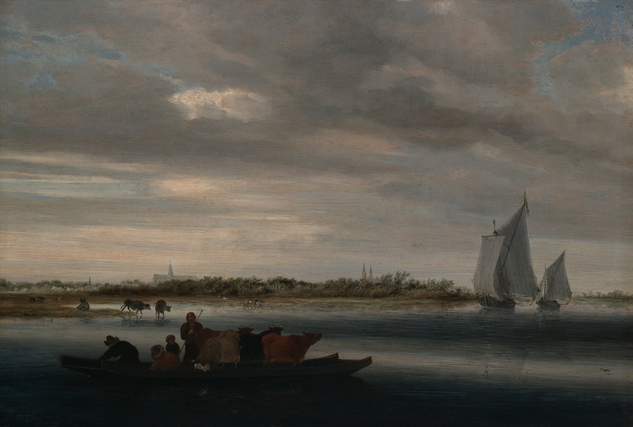 Pohled na Alkmaar od Salomon van Ruysdael
