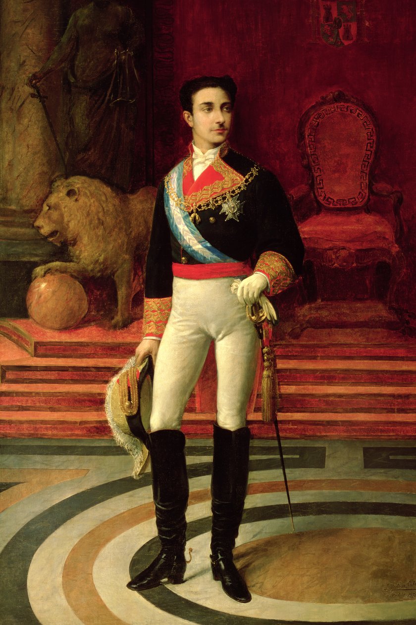 Portrét Alfonse XII (1857-85) 1876 od Salvador Martinez Cubells