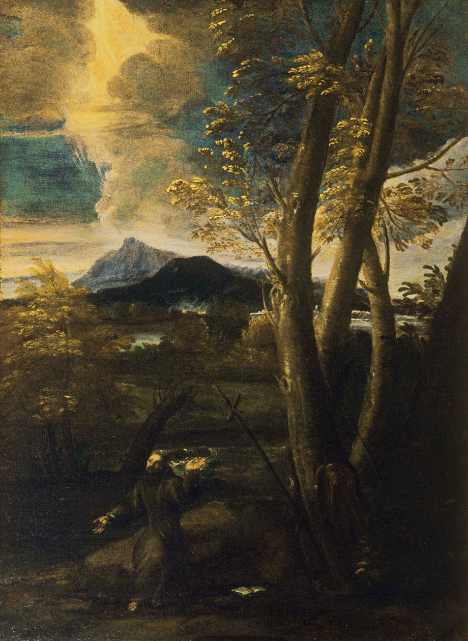 Svatý František v extázi od Salvator Rosa