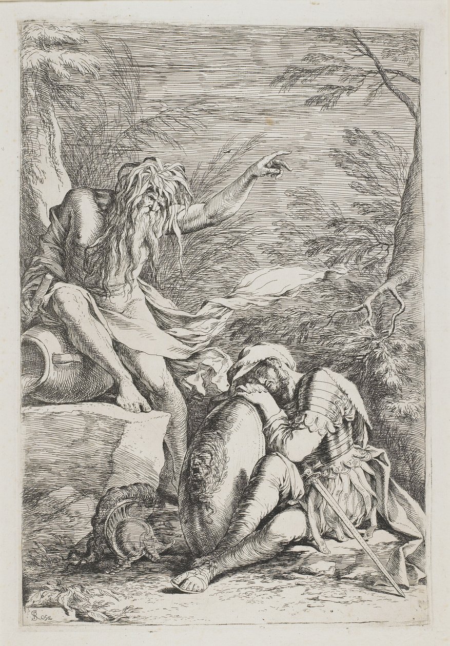 Sen Aenëas, c. 1663-1664 od Salvator Rosa