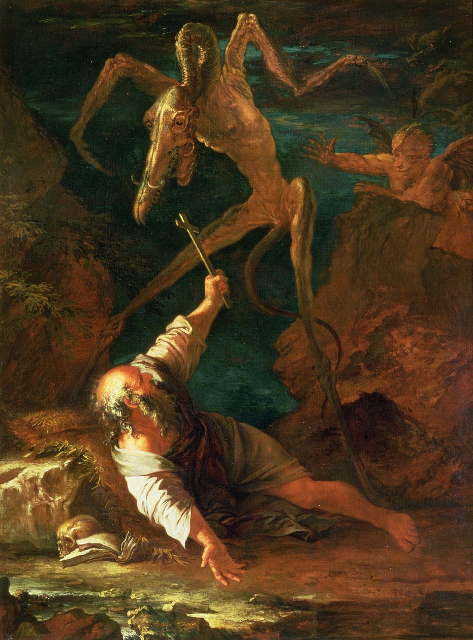 Pokušení svatého Antonína od Salvator Rosa