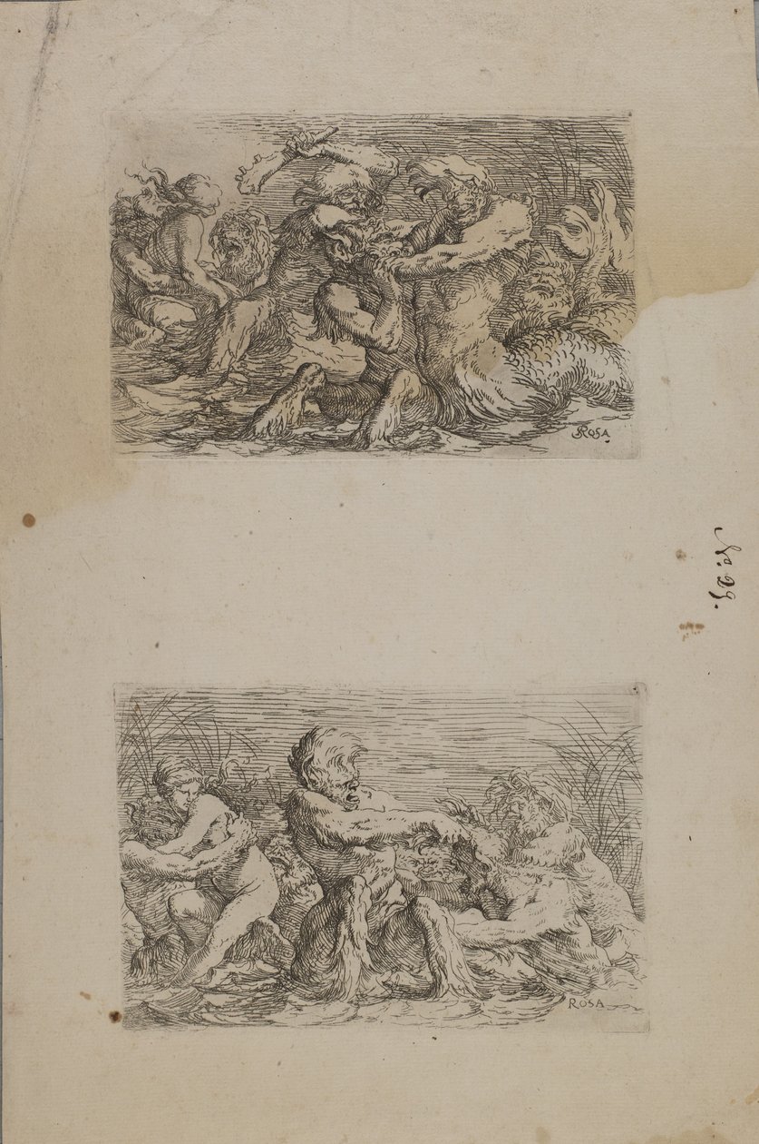(Série figurek) Říční bohové bojují od Salvator Rosa