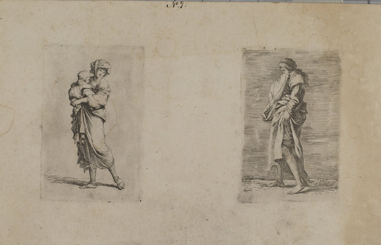 (Série figurek) Žena držící dítě od Salvator Rosa