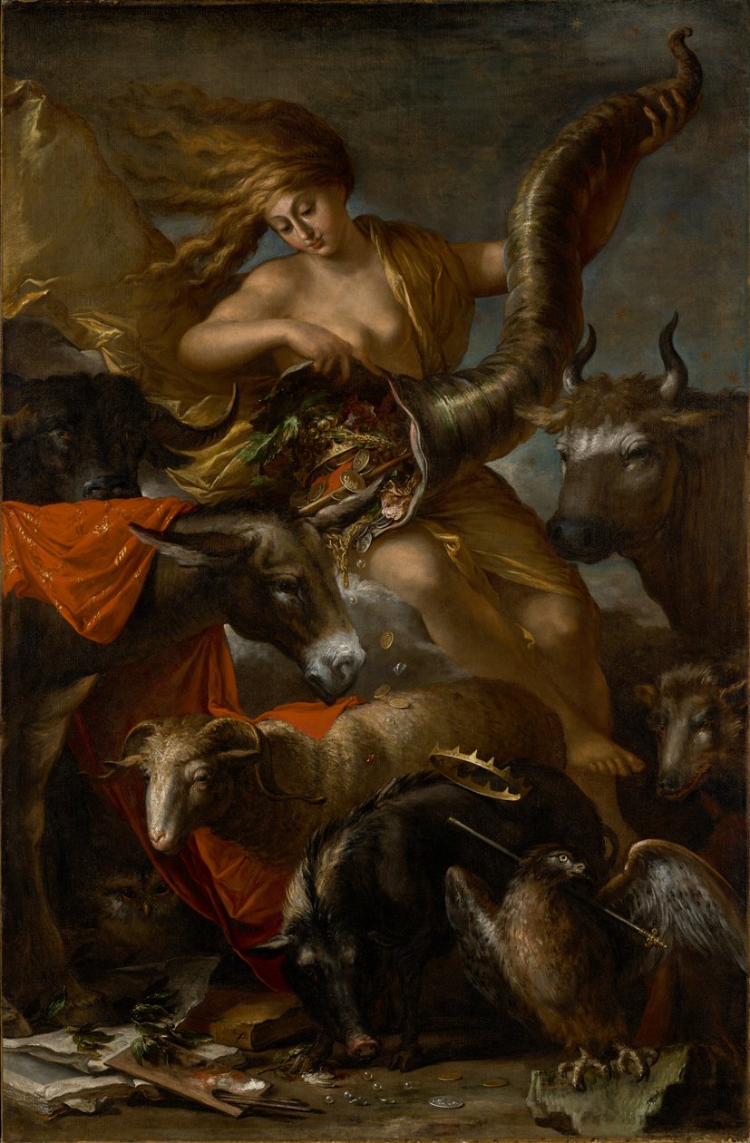 Alegorie štěstěny od Salvator Rosa