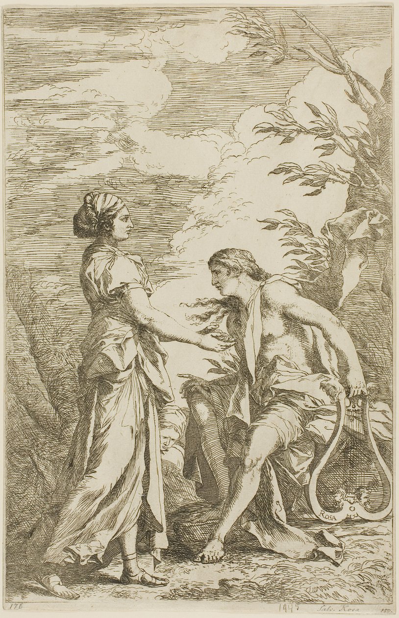 Apollo a Kumská Sybila od Salvator Rosa