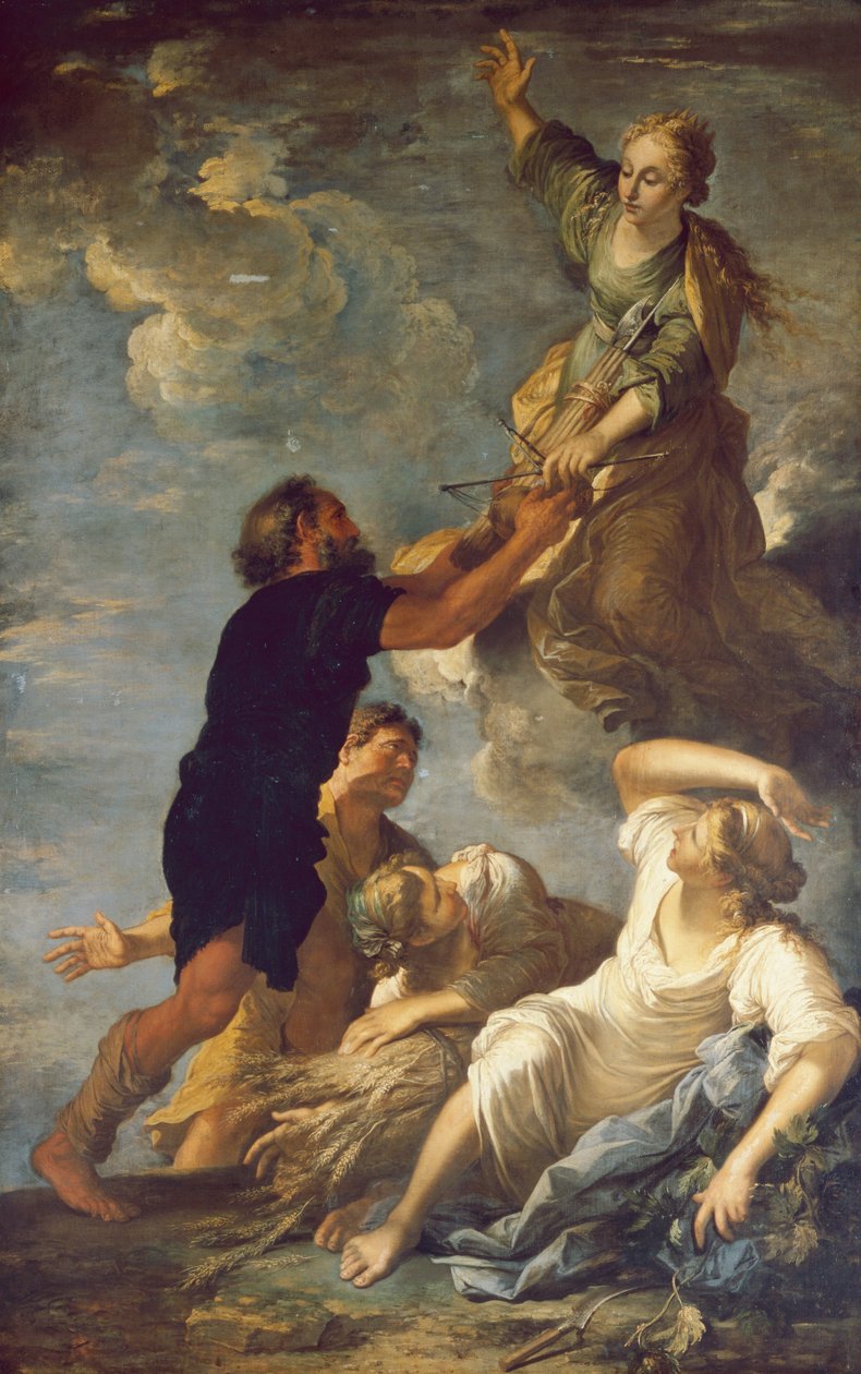 Astraea opouští Zemi, cca 1665 (olej na plátně) od Salvator Rosa