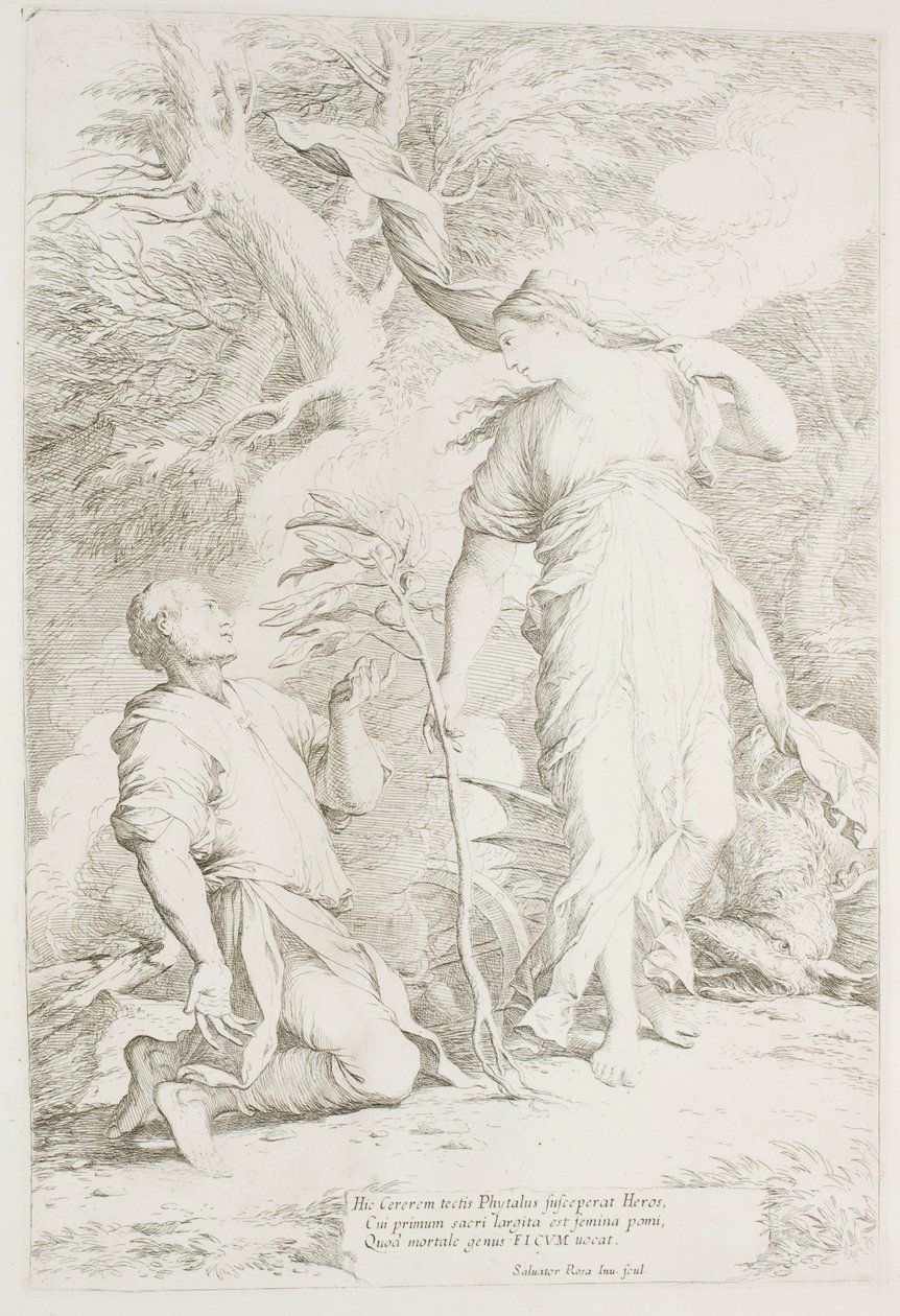 Ceres a Phytalus od Salvator Rosa