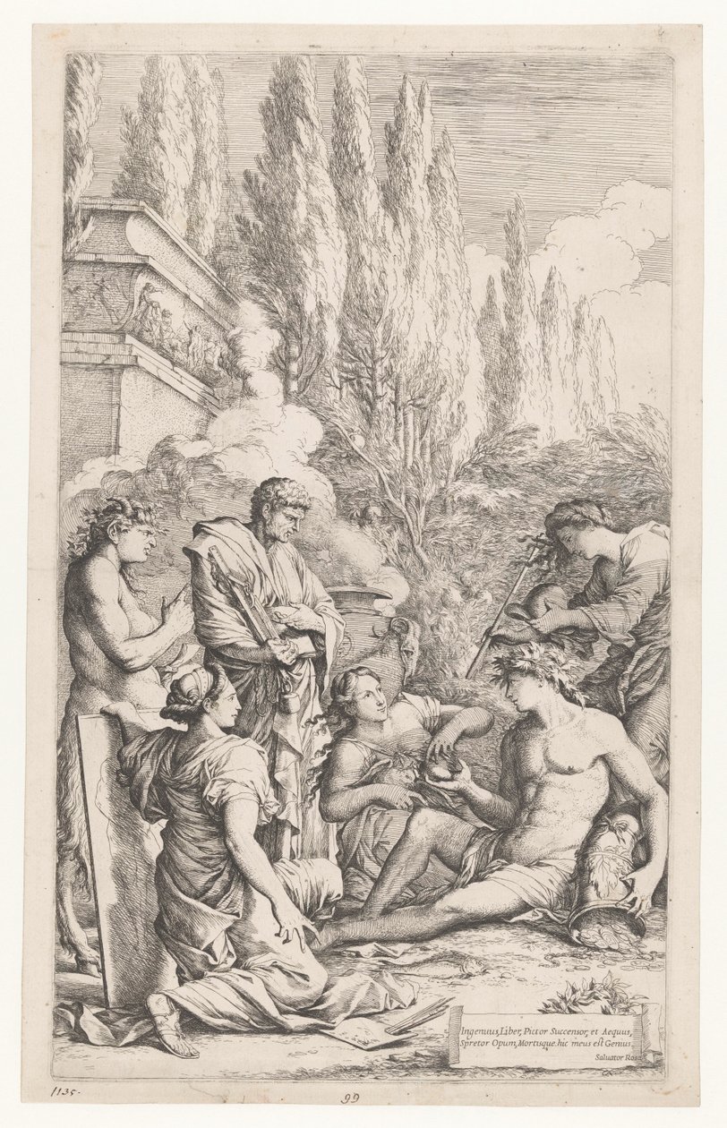 Genius van Salvator Rosa od Salvator Rosa