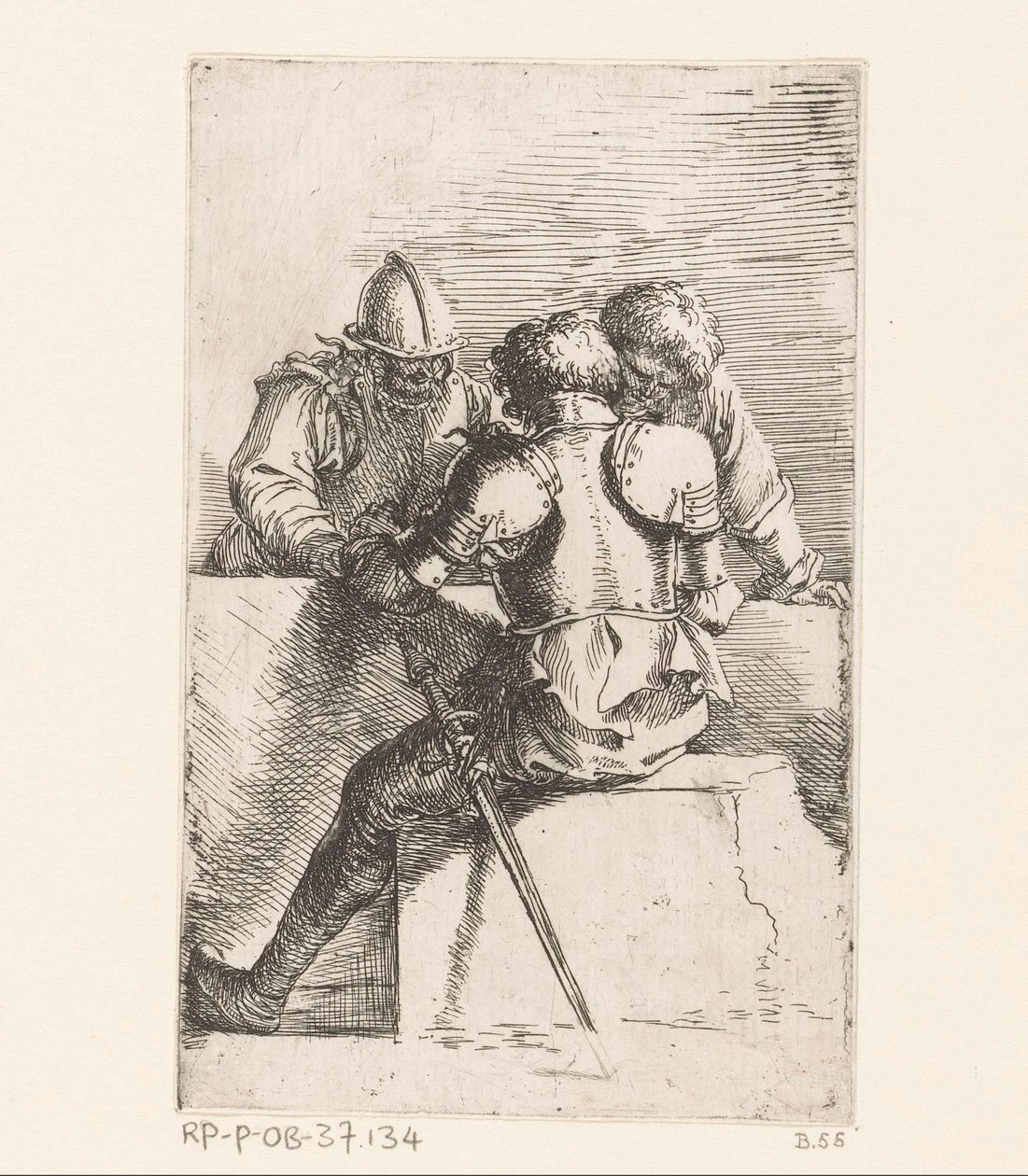 tři vojáci Malé figurky (název série) Figurka (název série) od Salvator Rosa