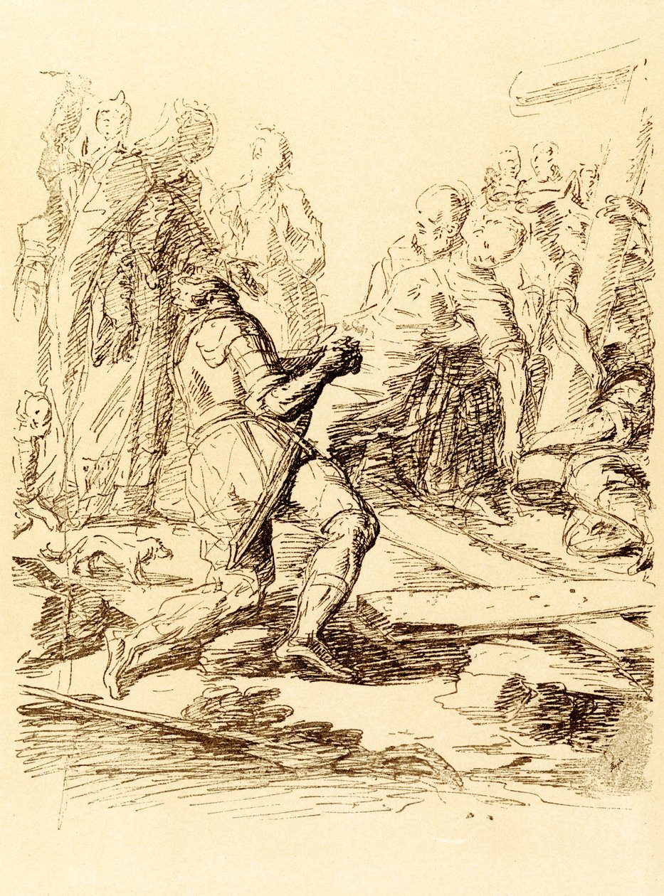 Nalezení kříže od Salvator Rosa