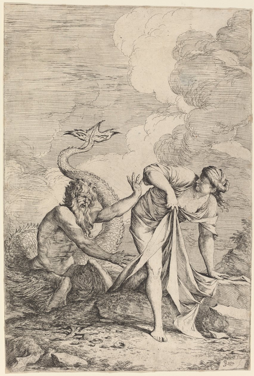 Glaucus a Scylla od Salvator Rosa