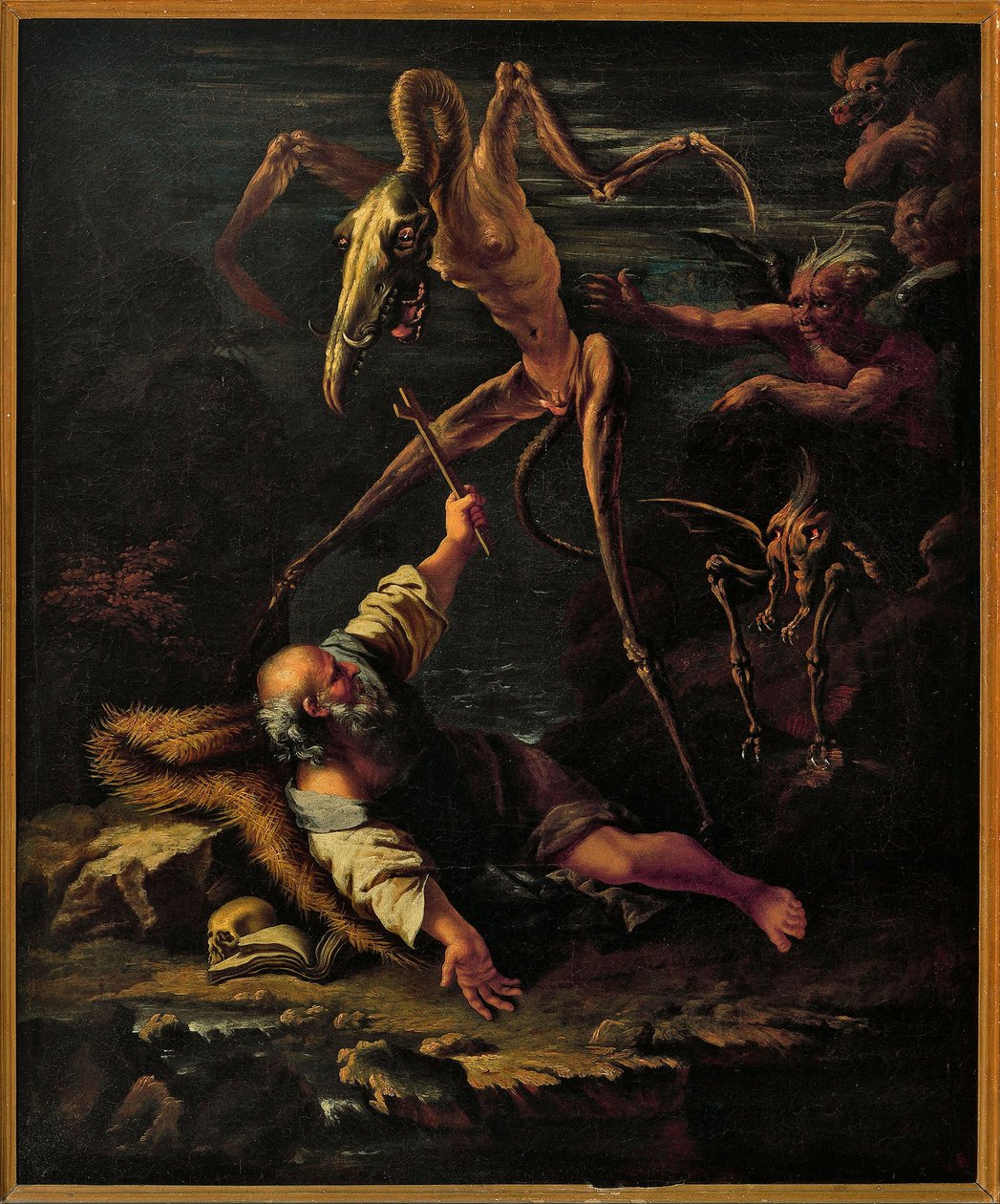 Itálie, Coldirodi, Pokušení svatého Antonína od Salvator Rosa