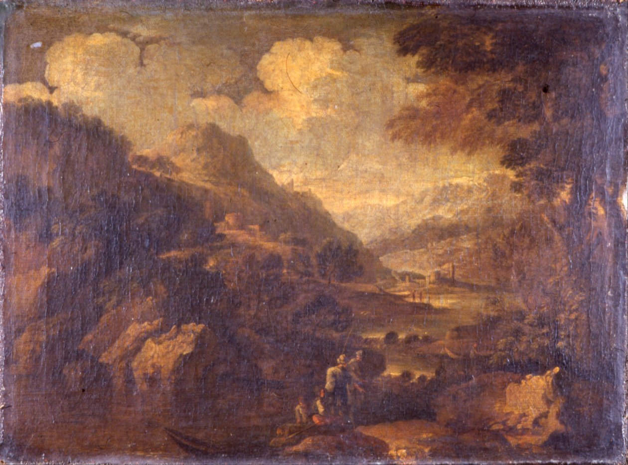Horská krajina od Salvator Rosa
