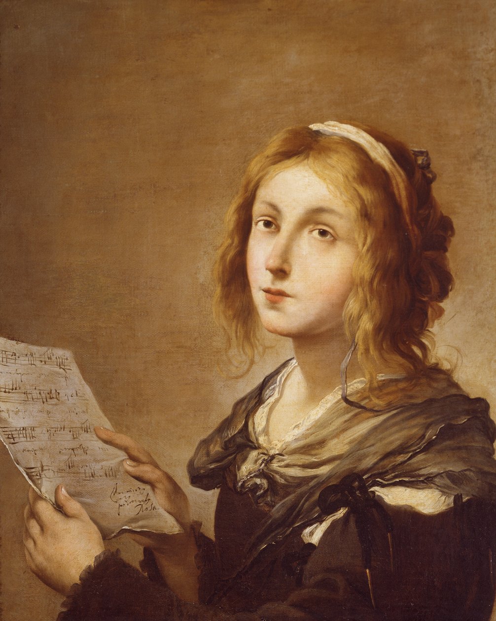 Hudba, Carlo Rosa (1613-1678). od Salvator Rosa