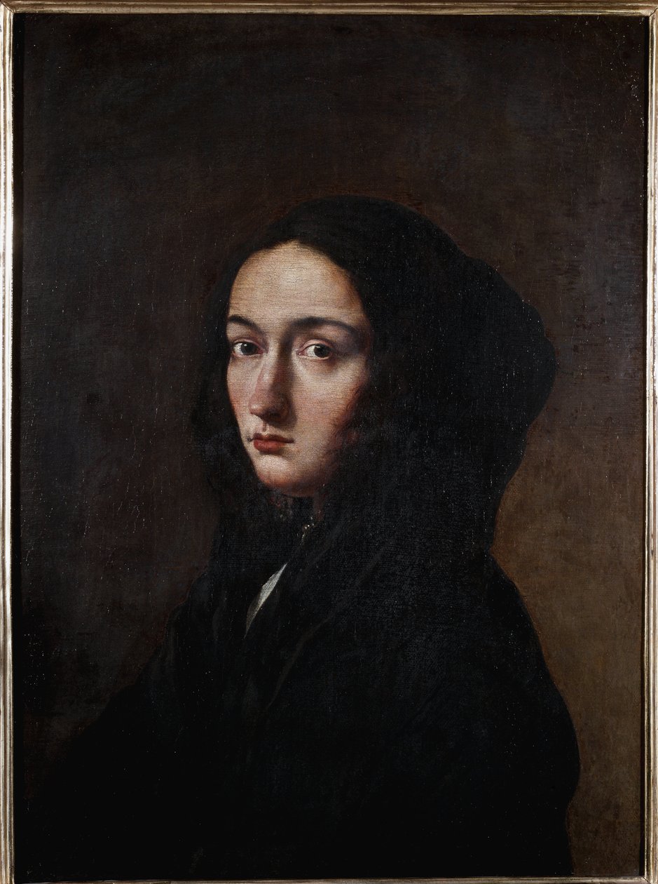 Portrét umělcovy manželky Lucrezie (olej na plátně od Salvator Rosa