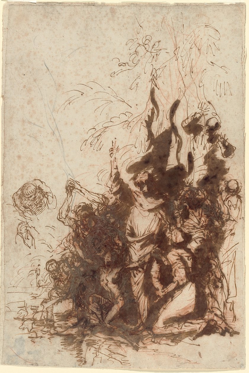 Vzkříšení Lazara od Salvator Rosa