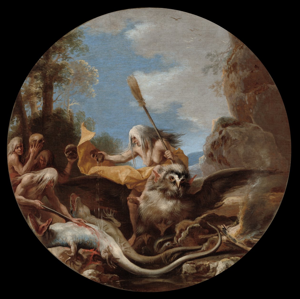 Scény čarodějnictví: Den, c. 1645-1649. od Salvator Rosa