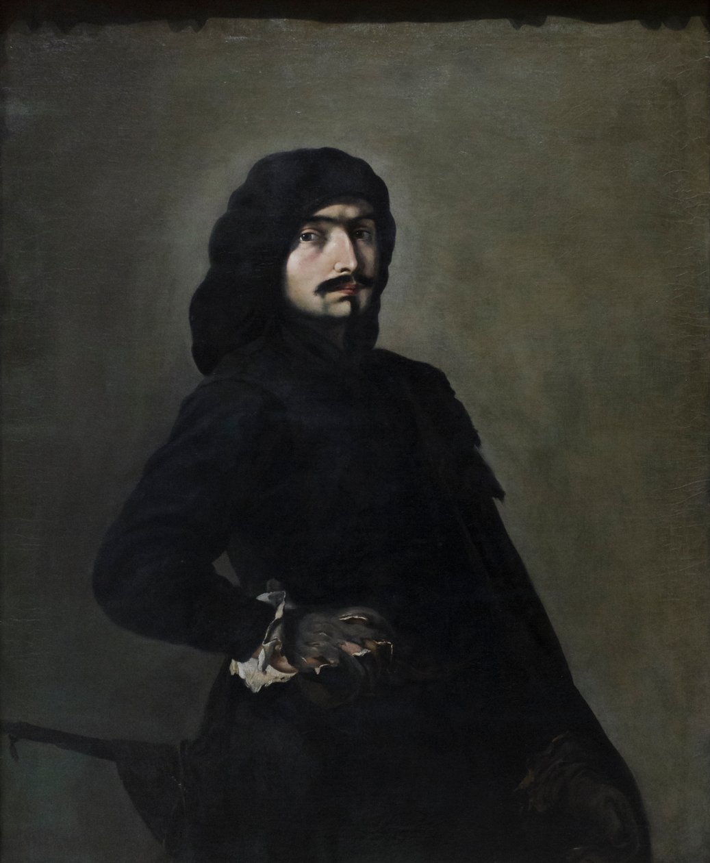Autoportrét jako Pascariello, asi 1645-49 (olej na plátně) od Salvator Rosa