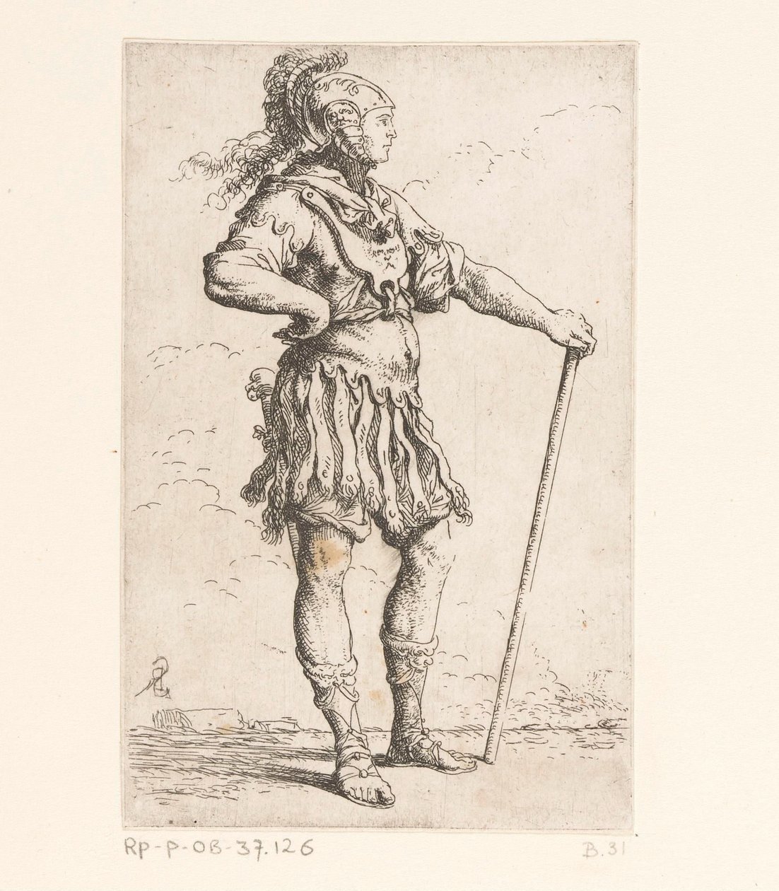 Voják s holí Malé figurky (název série) Figurka (název série) od Salvator Rosa