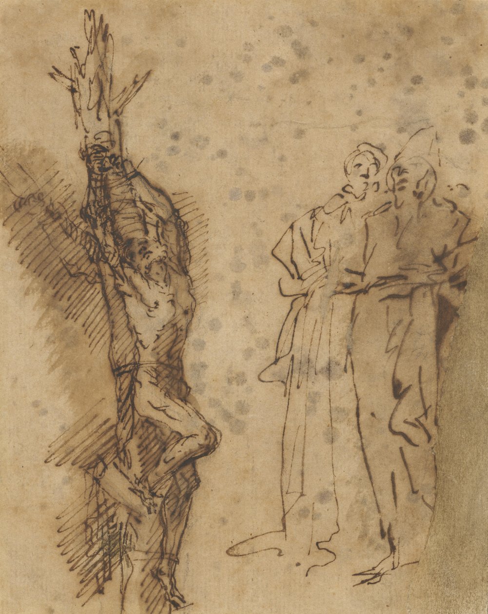 Studovat pro Polykrata? Ukřižování, kolem roku 1662 od Salvator Rosa