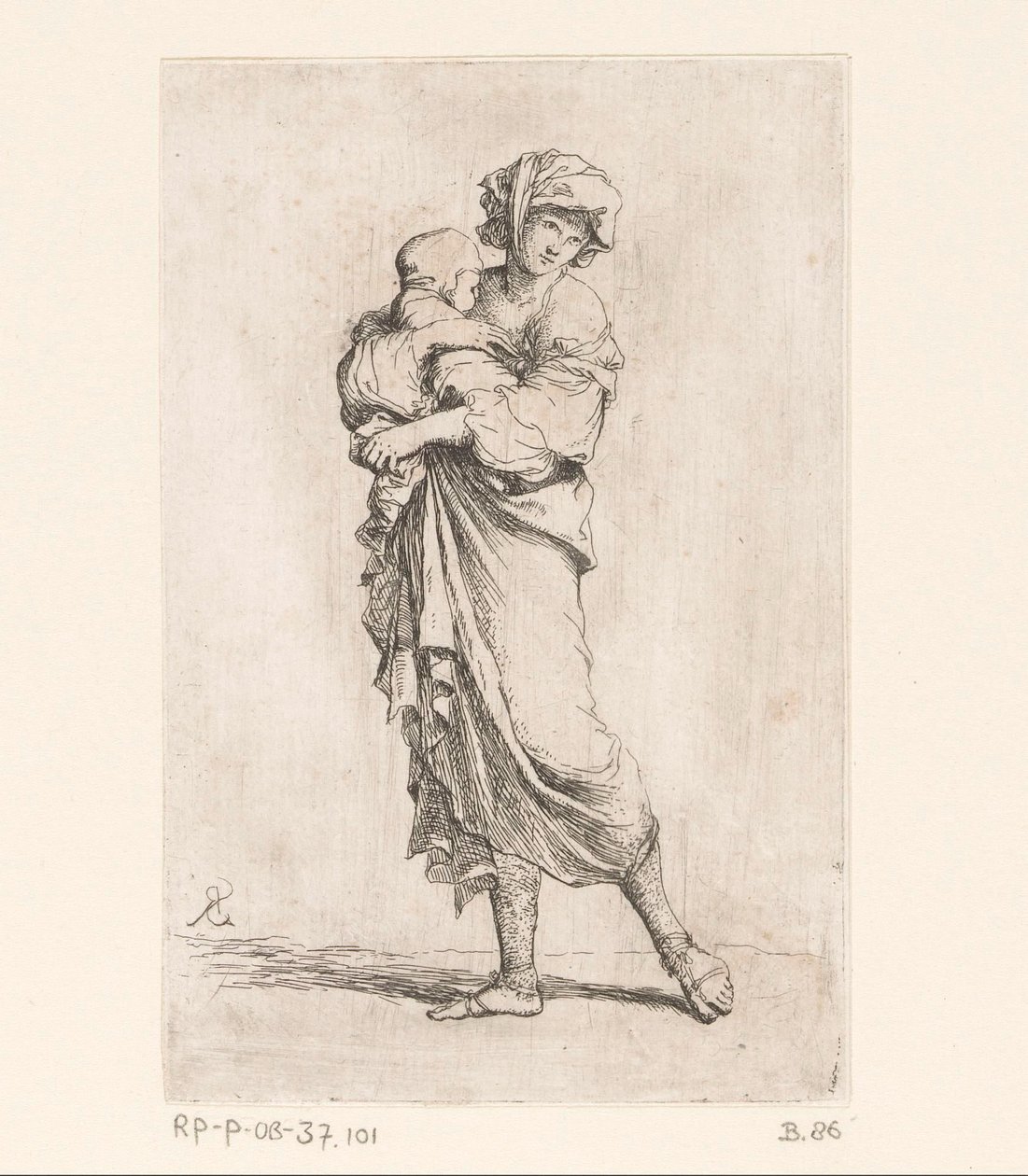 Žena s dítětem Malé figurky (název série) Figurka (název série) od Salvator Rosa