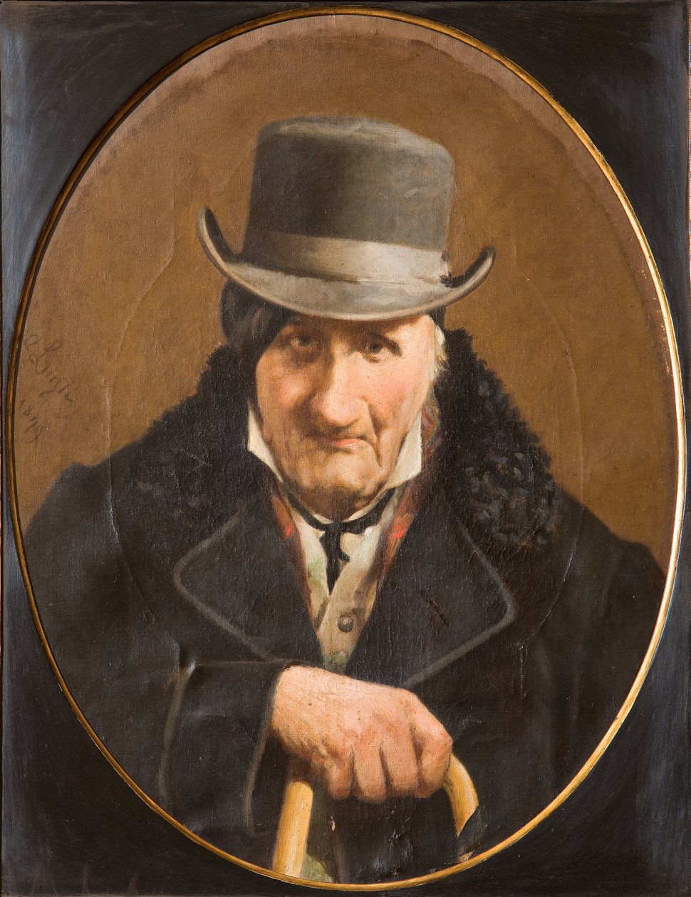 Portrét muže (olej na plátně) od Salvatore Albano
