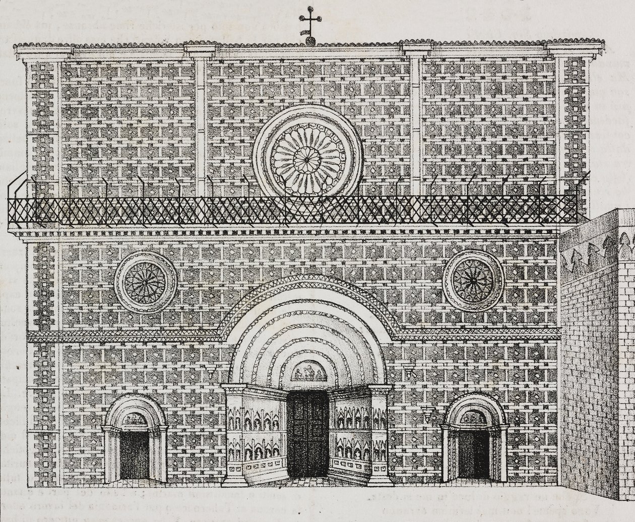 Fasáda baziliky Santa Maria di Collemaggio, L