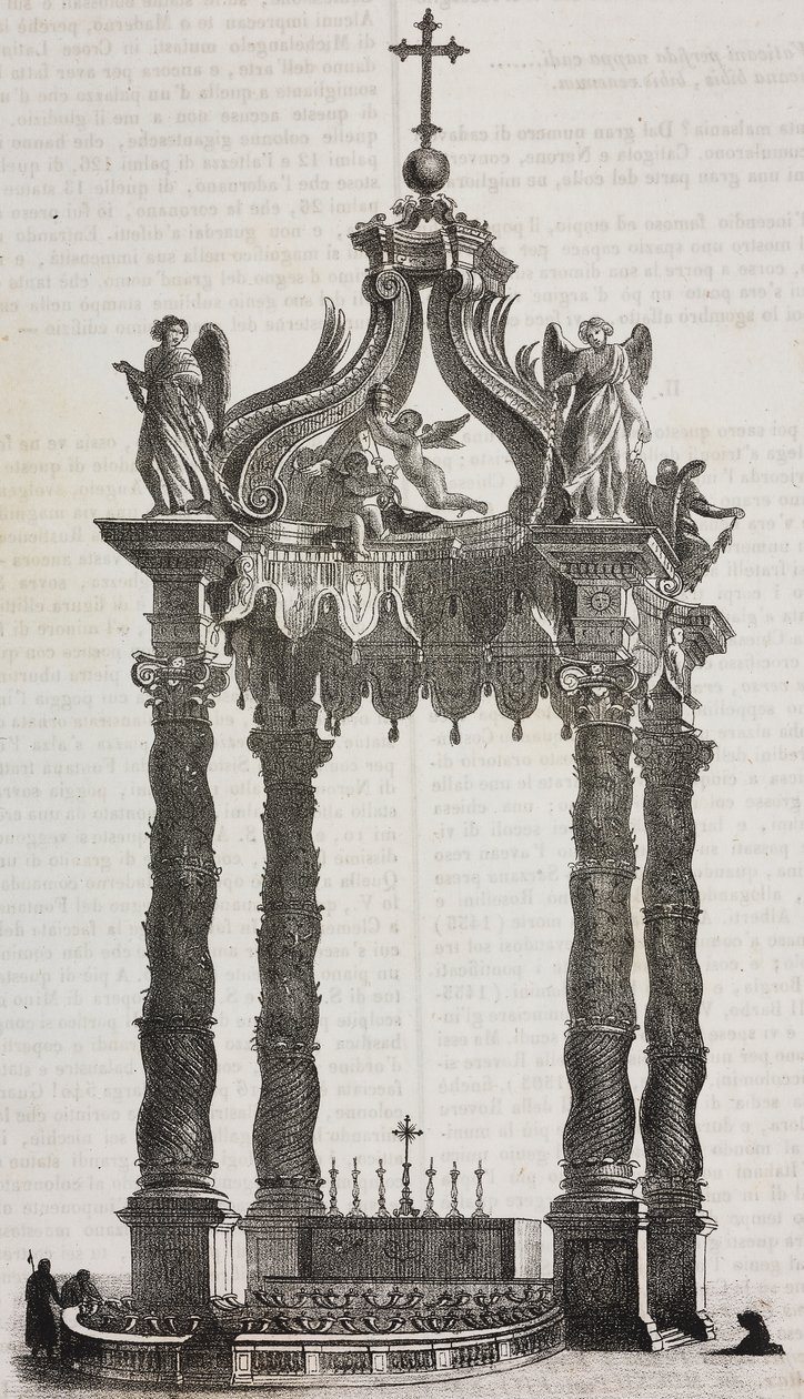 Baldachýn svatého Petra (ciborium) od Salvatore Puglia