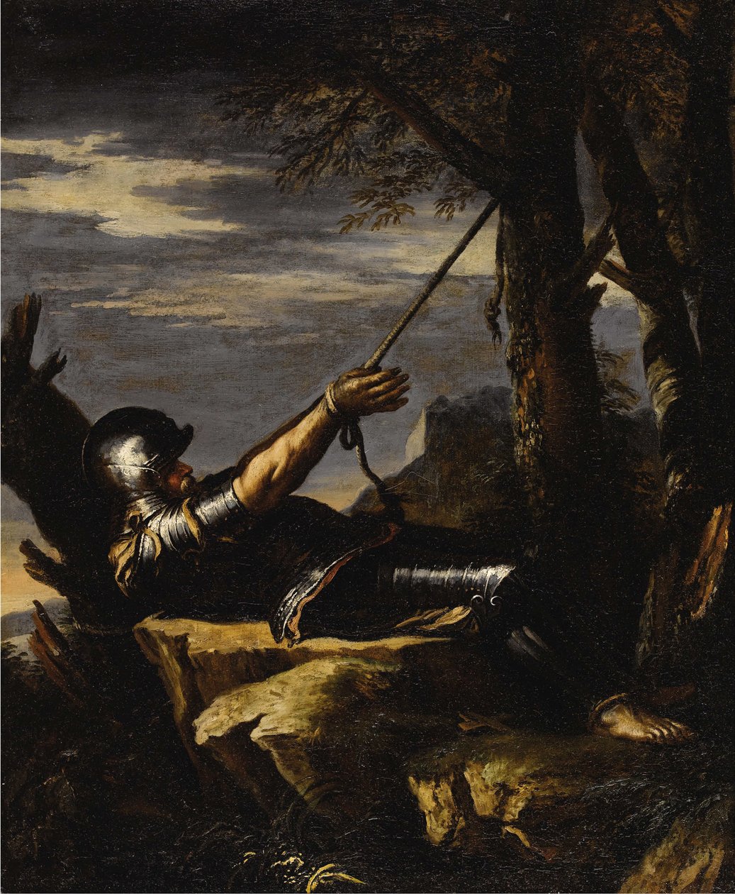 Kající svatý Vilém z Maleval, c. 1647-1648. od Salvatore Rosa